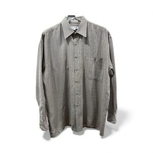 Pierre Cardin Men's Taupe Button-Down Shirt